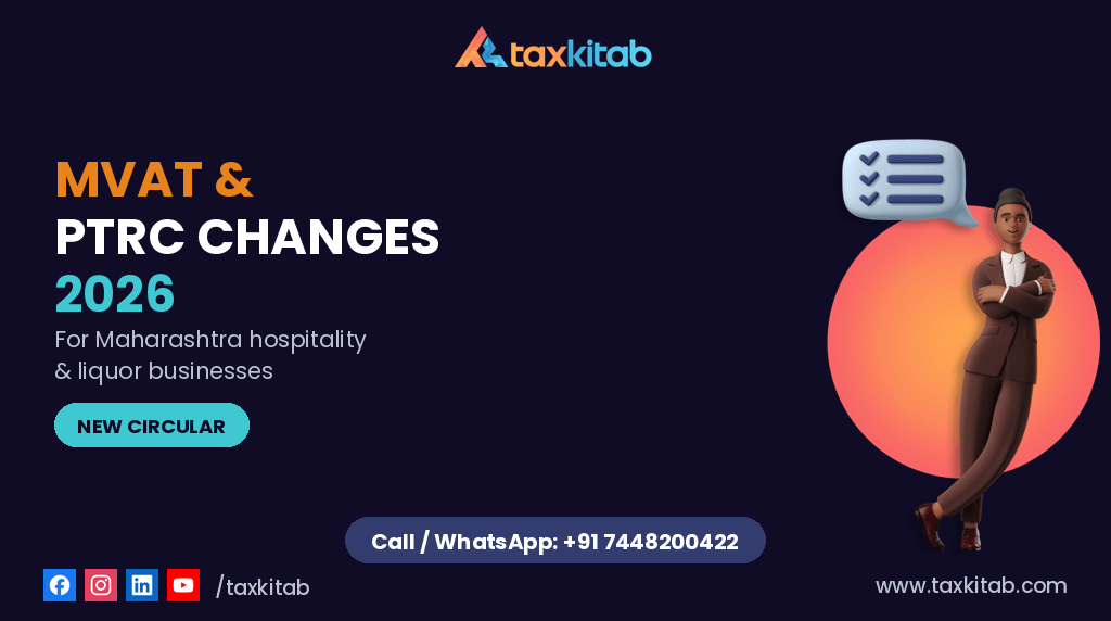 MVAT & PTRC Filing Changes 2026: Maharashtra Hospitality & Liquor_TaxKItab