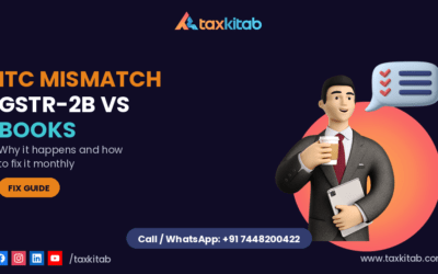 ITC mismatch GSTR-2B vs books fix — TaxKitab
