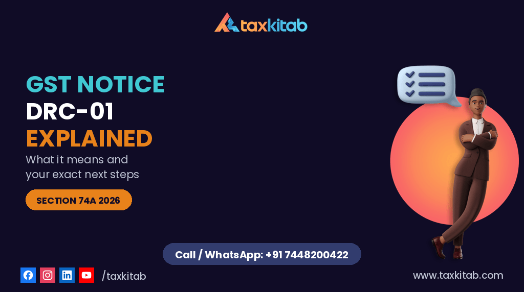 GST notice DRC-01 what it means — TaxKitab