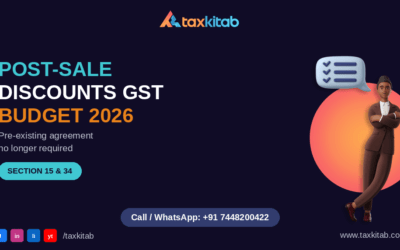 Post-sale discounts GST Budget 2026 Section 15 34 — TaxKitab