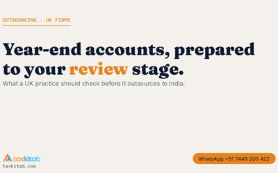 UK year-end accounts outsourcing to India — checklist for accountancy firms — TaxKitab