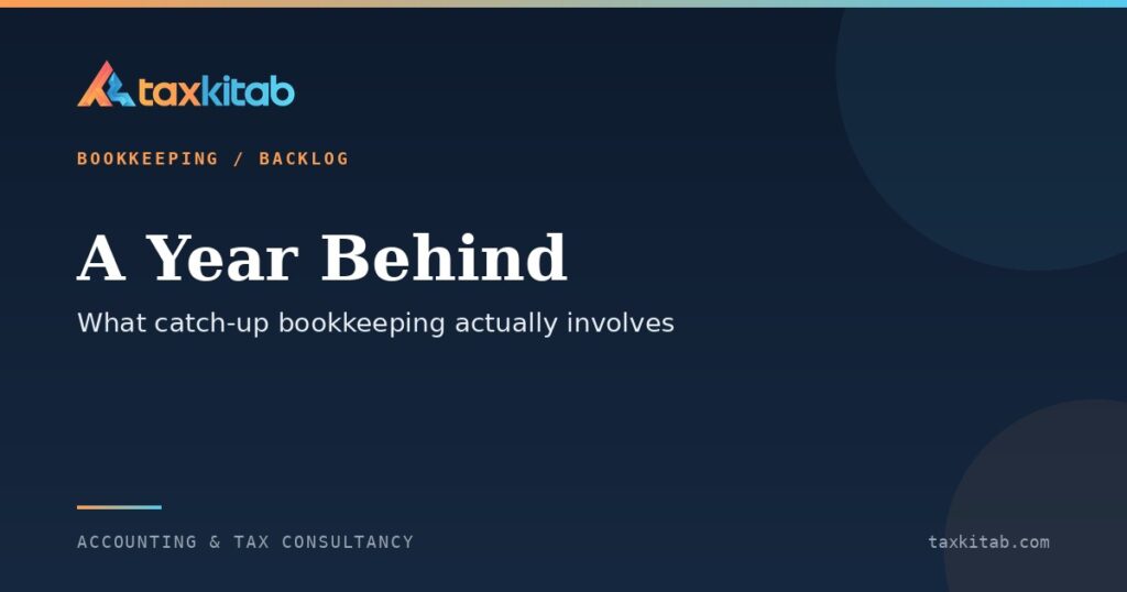 Catch-up bookkeeping when the books are a year behind