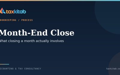 Month-end close checklist for a small business in order