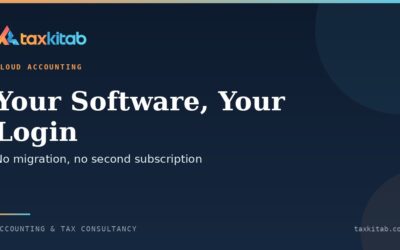 Outsourced accounting team working inside the client's own accounting software login
