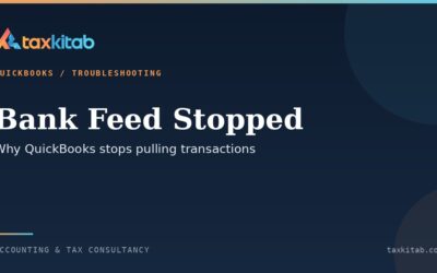 QuickBooks bank feed not updating and how to fix it