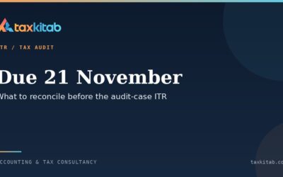 Checklist before filing an audit-case income tax return by 21 November