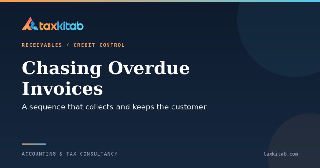 Chasing overdue invoices without damaging the customer relationship