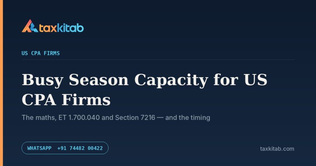 CPA firm busy season offshore capacity — TaxKitab