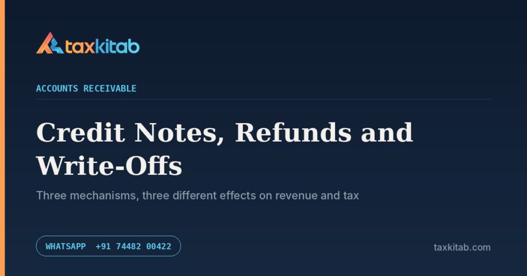Credit notes, refunds and write-offs — TaxKitab