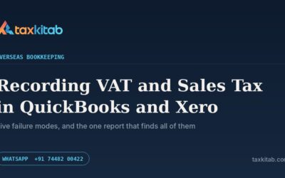 Recording VAT in QuickBooks and Xero — TaxKitab