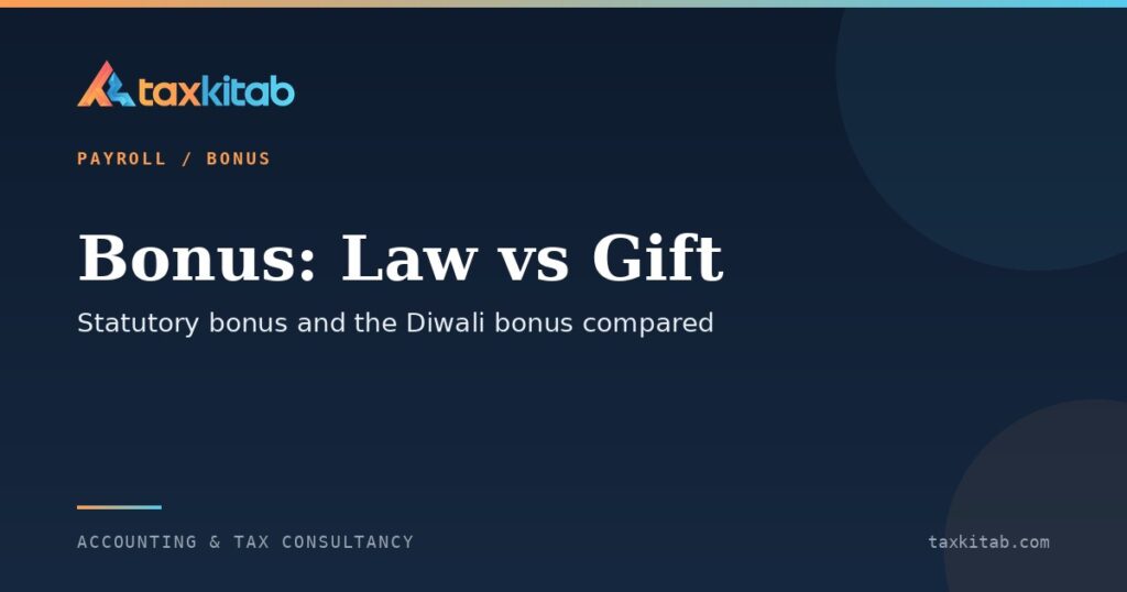 Statutory bonus and Diwali bonus in India and what the law actually requires