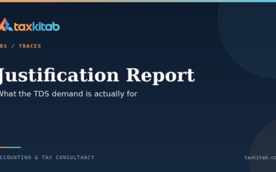 TDS justification report on TRACES and how to clear defaults